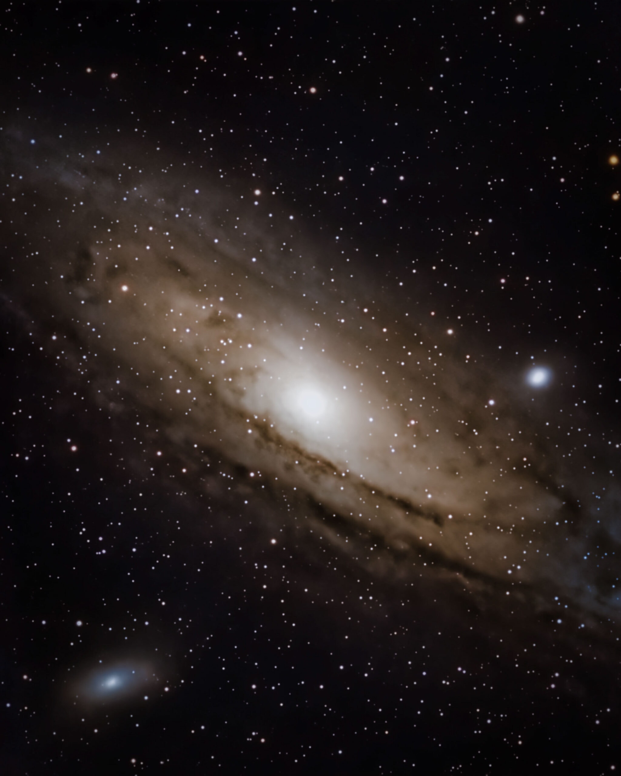 Galaxia de Andrómeda desde Aigüestortes