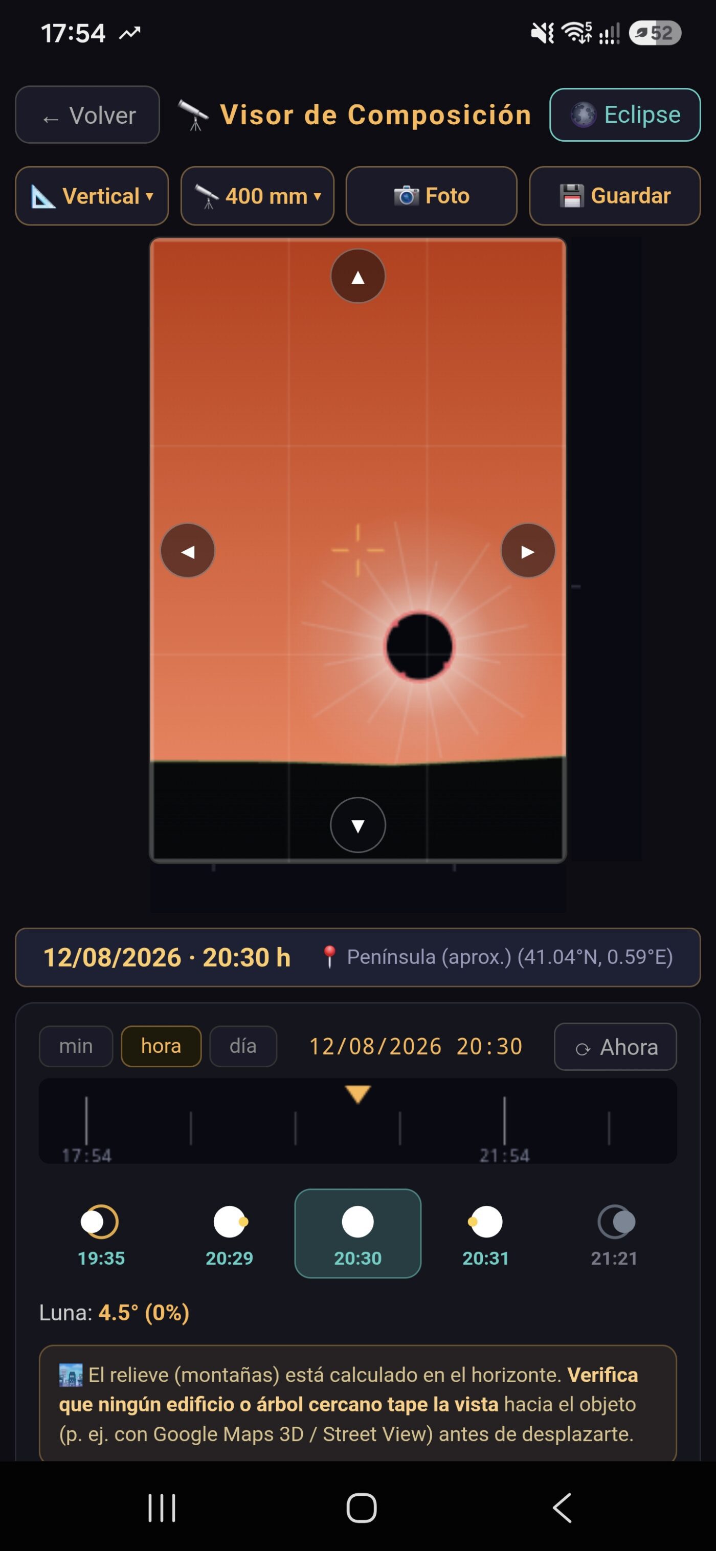 Eclipse Deneb en Miravet